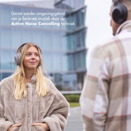 Selencia Urban Play Koptelefoon - Draadloze Koptelefoon met Active Noise Cancelling - Bluetooth Headphones - Cosy Grey — thumbnail 2
