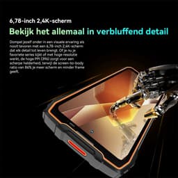 Blackview BL7000 Robuuste Smartphone 5G - 6.78 inch - Android 15 - 24GB RAM - 512GB ROM - 50MP Camera - 7500mAh met 33W Adapter - IP68 Waterdicht - NFC OTG GPS FM - Zwart — thumbnail 2