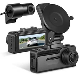 Dashcam Auto - Duale Voor- en Achtercamera - 4K + 1080p - GPS & G-sensor - 32 GB Geheugenkaart - 8,1 cm Scherm - Groothoek 129°/125° - Loopopname & Parkeermodus - Zwart — thumbnail 1