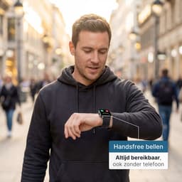 KIMO DIRECT Aurel Smartwatch - Stappenteller - Hartslagmeter - Bloeddrukmeter - Smartwatch Dames & Heren - Android & iOS - Zwart — thumbnail 3