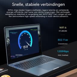 Ninkear N16 Pro 16 inch laptop - Intel Core i7-12700H - 12GB DDR4 - 1TB SSD - QHD 120Hz - Intel Arc - Windows 11 — thumbnail 5