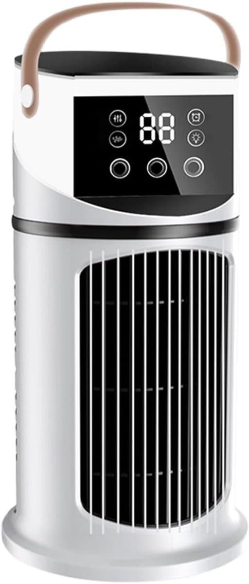 Mobiele Airco - Persoonlijke Koeler - Ruimte Koelen - Verneveling en LED - 15.5 x 15.5 x 27 cm - Wit — afbeelding 1