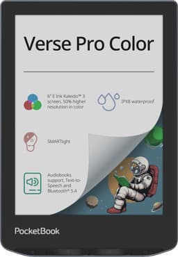 PocketBook Verse Pro Color - Stormy Sea + Transparant Zwart PocketBook hoesje — thumbnail 3