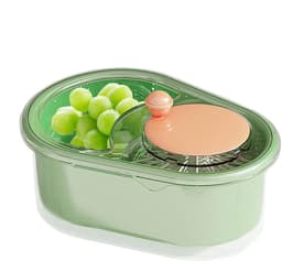Fruit Reiniger Spinner - Groente Droger - Verse Producten Wassen - Handmatige Bediening - 32 x 24 x 14 cm — thumbnail 5