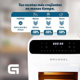 Luchtfriteuse Oven - Airfryer XXL - Gezond Koken - 12 Programma's Digitaal - 12 Liter - Wit — thumbnail 2