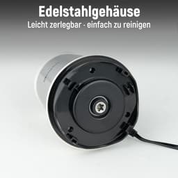 Elektrische Hakmolen - Keukenmachine Mini - Snel Ingrediënten Snijden - 4 Roestvrij Staal Messen - 1.8 Liter - Wit — thumbnail 4