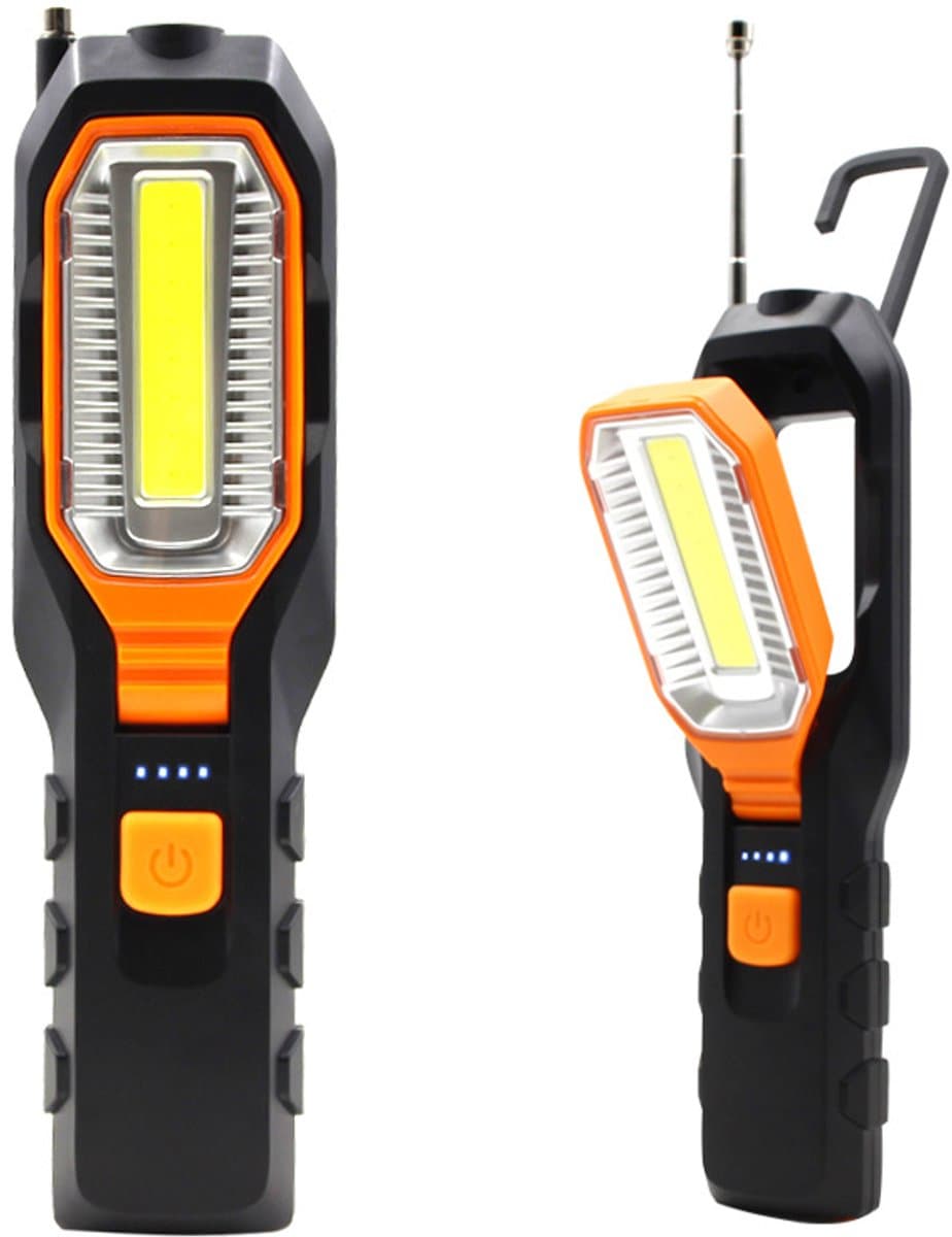 LED-werklamp met USB-oplaadhaak, 4 lichtstanden, 300 lumen. — afbeelding 1