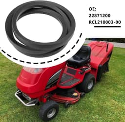 Dailygoods- Aandrijfriem Rubberen - Binnenomtrek 1448 mm - Breedte 17 mm - Dikte 11 mm - Compatibel met Countax - Geschikt voor motor tot 42 inch - Tuinmachine Riem — thumbnail 2