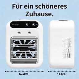 Draagbare mini-airconditioner, USB-voeding, stil, tafelventilator, geschikt voor slaapkamers, kantoren, buiten en andere locaties. — thumbnail 4