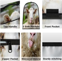 Mixer Stofhoes - Apparaat Cover - Keuken Organisatie - Met Opbergvakken - 43 x 37 x 28.4 cm - Kleurrijk — thumbnail 5