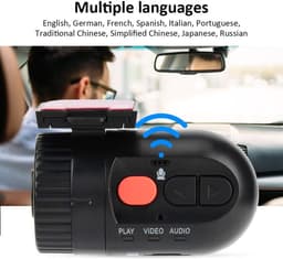 KIMISS DashCam, 1080HD mini autocamera DVR dashboard camera videorecorder condensator rijrecorder autocamera — thumbnail 5