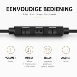Qualitech® Oortjes met Draad - USB C met Microfoon - In-ear Oordopjes met USB-C Aansluiting — thumbnail 2