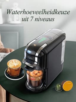 HiBREW H2B - 5 in 1 - Koffiemachine - Koffiezetapparaat - Kapsulekoffiezetapparaat - Voor Nespresso, Dolce Gusto, ESE & gemalen koffie - Wit — thumbnail 4