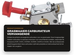Dailygoods- Carburateur Vervanging - Metalen Carburateur - Aftermarket Carburateur - Geschikt voor 243R/243RJ/543RBK/543RBX/543RS/543AE - Hoogwaardige Kwaliteit - Eenvoudig te Installeren - Motoronderdeel — thumbnail 1