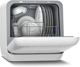 Mini Vaatwasser - Compact Apparaat - Snel Servies Wassen - Geen Installatie Nodig - 2 Bestek - Wit — thumbnail 1