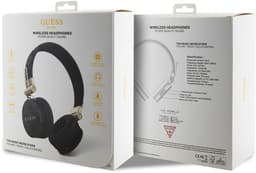 Guess PU Leather 4G Metal Logo Headphone - Geschikt voor Bluetooth Smartphones - Zwart — thumbnail 4