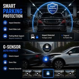 Dashcam - Autocamera - Rijregistratie - Fabrieksmatige Verborgen Installatie - 1080P HD - Zwart — thumbnail 4