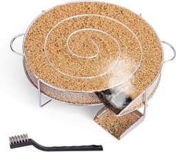Ronde Rookgenerator van RVS voor Koud Roken, Ideaal voor BBQ, Grill en Rookoven van 18 cm — thumbnail 1