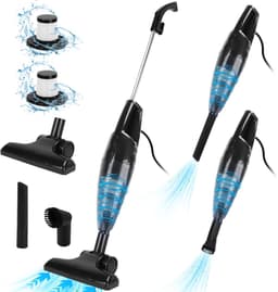 Aigostar 30ENC - 4-in-1 Steelstofzuiger - Stokstofzuiger - Zakloze Stofzuiger - Met HEPA-filter - 7 Meter Kabel - 600W - Zwart — thumbnail 1