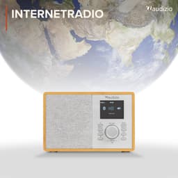 Audizio Cosa internetradio - FM en DAB radio - Kleine radio met Bluetooth - Lichtbruin — thumbnail 4
