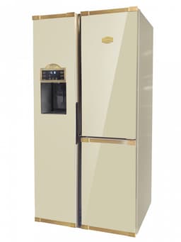 Retro- koelkast- Side-by-side KAISER KS 90300 ElfAD Bio-ivoorkleurige, No Frost 538 L 183 cm — thumbnail 3