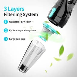 VIEMAE Steelstofzuiger met snoer - Steelstofzuiger - Stofzuiger - Vacuum cleaner - Kruimeldief - Zonder zak - 3-in-1 - Lichtgewicht — thumbnail 4