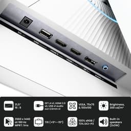 Arozzi Nova 32" Gaming Monitor - QHD IPS - 180Hz - Wit — thumbnail 5