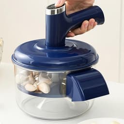 Druiven Schilmachine - Fruit Ontveller - Snel Fruit Voorbereiden - Automatische Werking - 20.8 cm Hoog - Blauw — thumbnail 2
