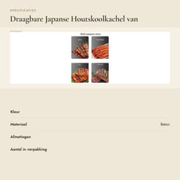 Dailygoods- Houtskoolkachel Draagbaar - Japanse Grill - Compact - Aluminiumlegering - Snelle Verwarming - Gelijkmatige Verdeling - Barbecue — thumbnail 2