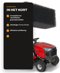 Dailygoods- Luchtfilter - 2 stuks - Compatibel met MTD/Troy-Bilt - Hoogwaardige filtratiematerialen - 2.5x5 cm - Motorbescherming - Motorfilter — thumbnail 2