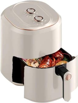 Airfryer Oven - Friteuse Heteluchtoven - Gezond Koken - Olievrij Frituren - 6 Liter - Wit — thumbnail 1