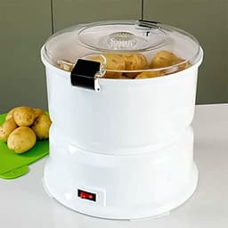 Elektrische Aardappelschiller - Automatische Schilder Groente - Grote Hoeveelheden Schillen - Snel en Efficiënt - 1 kg Capaciteit - Wit — thumbnail 2