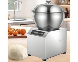 Deegkneder Machine - Broodmixer Bloemkneedmachine - Bakken Brood Pizza - Dubbele Rotatie Motor - 8 kg Capaciteit - Zilver