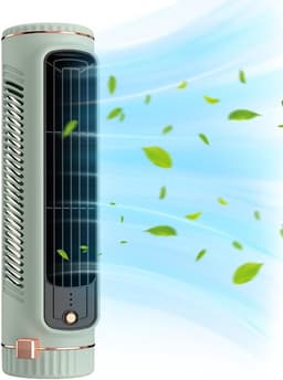 Persoonlijke Air Cooler - Mini Airco - Ruimte Koelen - Stille Werking - 21x8x6cm - Lichtgroen — thumbnail 1