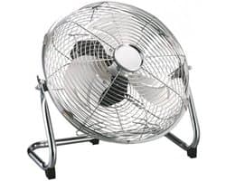 Luchtverfrisser - Ventilator - Frisse Lucht - Stille Werking - 30 cm - Chroom