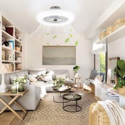 Equivera Plafonniere met Ventilator - Plafondventilator - Plafondventilator Afstandsbediening - Plafondventilator Slaapkamer - Plafond Ventilator met Verlichting - Plafondlamp - Plafonniere - Ideaal voor in uw slaapkamer! — thumbnail 5