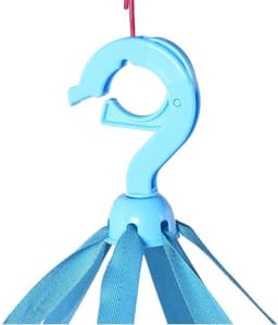 Opvouwbare winddichte netmand voor truien - 3-laags textielnet (blauw) — thumbnail 5