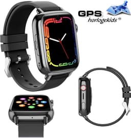 GPSHorlogeKids© - GPS horloge kind - smartwatch kinderen - WhatsApp - 4G videobellen - SOS alarm - TikTok - Google Assistant - facebook - smartwatch kind - nieuw 2025 - incl SIM – model Flux Zwart — thumbnail 4