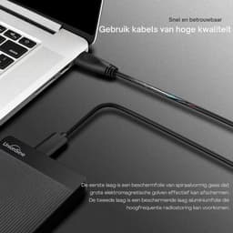Externe Harde Schijf Extern 500GB Ultra Slim Draagbare Harde Schijf USB kabel HDD Opslag Compatibel voor PC, Mac, Laptop, Xbox, Xbox One, PS4 (Zwart) HD-006 - 500GB - Zwart — thumbnail 5