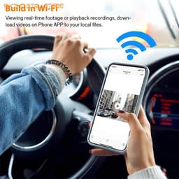 MazrekuHome® - Wifi Dash Cam Dvr Dash - 1080P Camera 1920*1080 - Wifi Bluetooth Verbinding Android - Auto Rijden Recorder - Nacht Versie Recorders — thumbnail 3