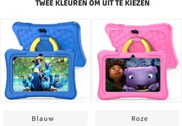 Elementkey Ai-Kids Max – 7 Inch KinderTablet – 32GB Intern + 64GB Micro SD – Voor En Achtercamera – Android 13 - IPS-scherm – 2GB RAM - SIM – WiFi 6 - Roze Hoes — thumbnail 4