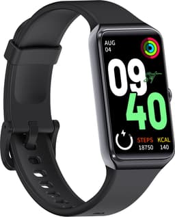 J&D supplies Stappenteller - Zwart - Temperatuurmeter - Activity Tracker - Hartslagmeter - Bloeddrukmeter - Smartwatch - Horloge - Heren - Dames — thumbnail 1