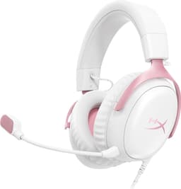 HyperX Cloud III Wired Gaming Headset - Wit/Roze (PC, PS5, Xbox Series X/S) — thumbnail 1