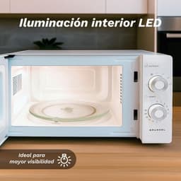 Magnetron met grill - Compacte oven - Snelle maaltijden - Veelzijdige kookopties - 20 liter inhoud - Wit — thumbnail 4