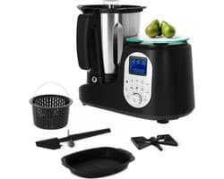 Keukenmachine Koken Hakken - Multifunctionele Robot - Maaltijden Bereiden - Vijf Programma's - 35 Liter Inhoud - Zwart