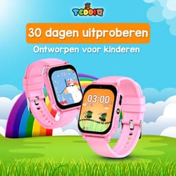 TeddiQ Playwatch - Kinder Smartwatch - Kinderhorloge - Roze - 31 educatieve games - Smartwatch Kind - HD Scherm — thumbnail 2