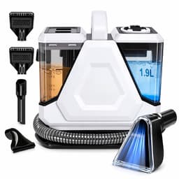 Tapijtreiniger machine - Vlekkenreiniger - Bekledingreiniger - Bankreiniger - krachtige zuigkracht 16 Kpa - 1900 ml watertank – 1300ml vuilwatertank — thumbnail 1