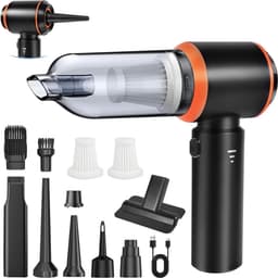CLVP® Kruimeldief Draadloos - Auto Stofzuiger - Handstofzuiger - Zwart — thumbnail 1