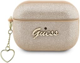 Guess AirPods hoesje voor Airpods Pro & Pro 2 - metallic script - Goud — thumbnail 1