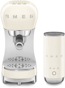 SMEG ECF12CREU Espressomachine Set – Melkopschuimer – 15 bar – Crème – 50’s Style — thumbnail 1